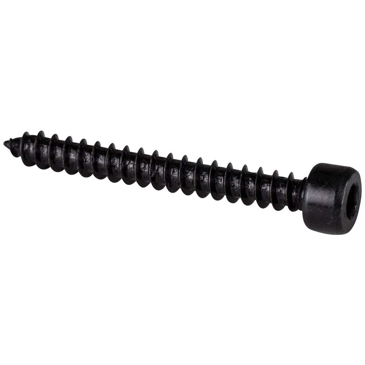 M4 x 35mm Cap Head Wood Screws Black 100 Pcs.